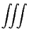 $\displaystyle \iiint$
